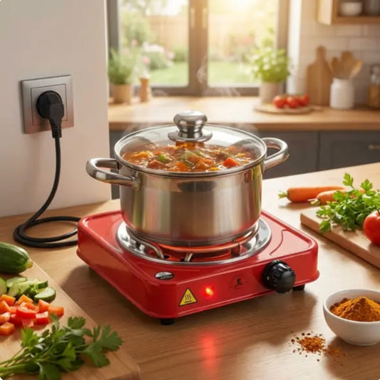 Portable Electric Coil Stove | Instant Plug & Cook Mini Heater | 220V