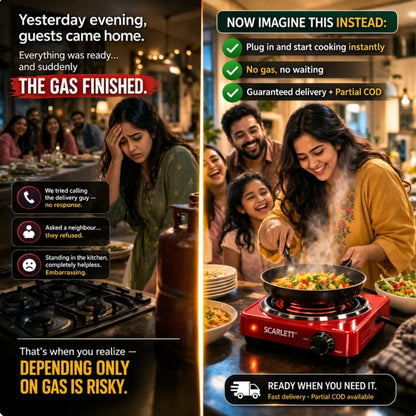 Portable Electric Coil Stove | Instant Plug & Cook Mini Heater | 220V